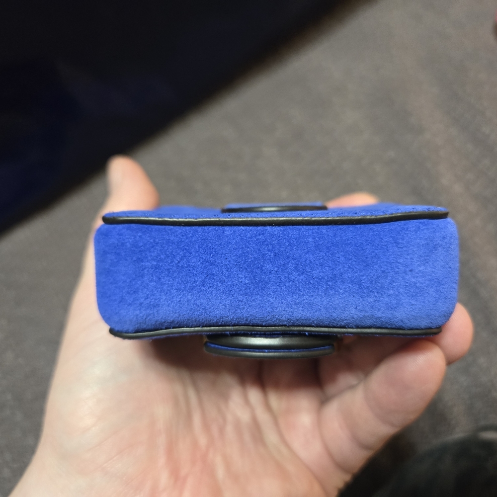 Tory Burch Blue Suede Mini Bag - Picture 4 of 10